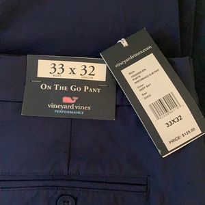 NWT Men’s Vineyard Vines On The Go performance pants: 33 x 32